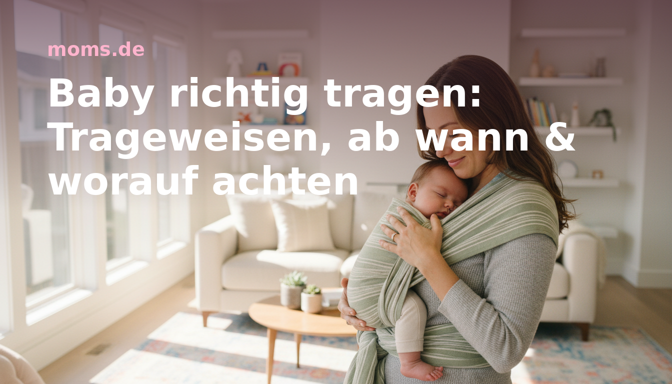 Baby richtig tragen: Trageweisen, ab wann & worauf achten