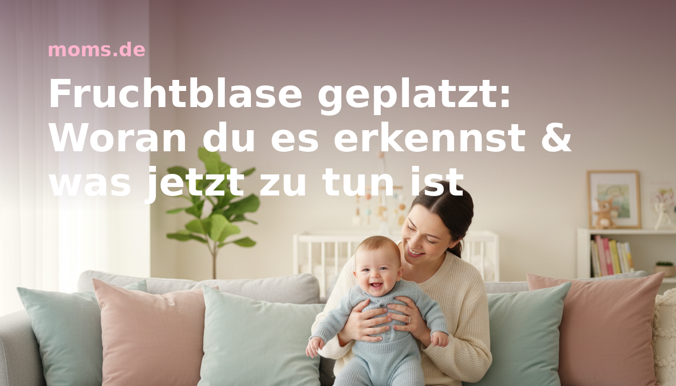 Fruchtblase geplatzt: Woran du es erkennst & was jetzt zu tun ist
