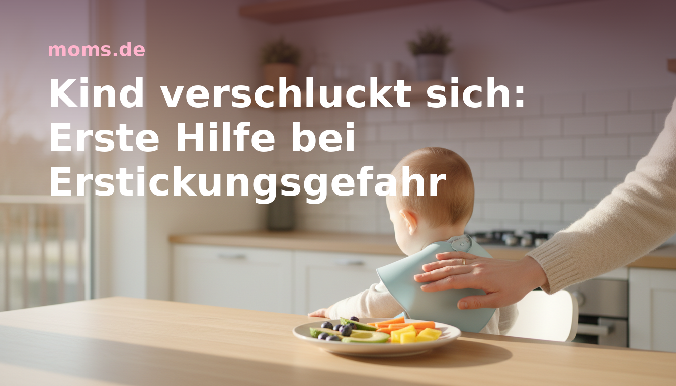 Kind verschluckt sich: Erste Hilfe bei Erstickungsgefahr