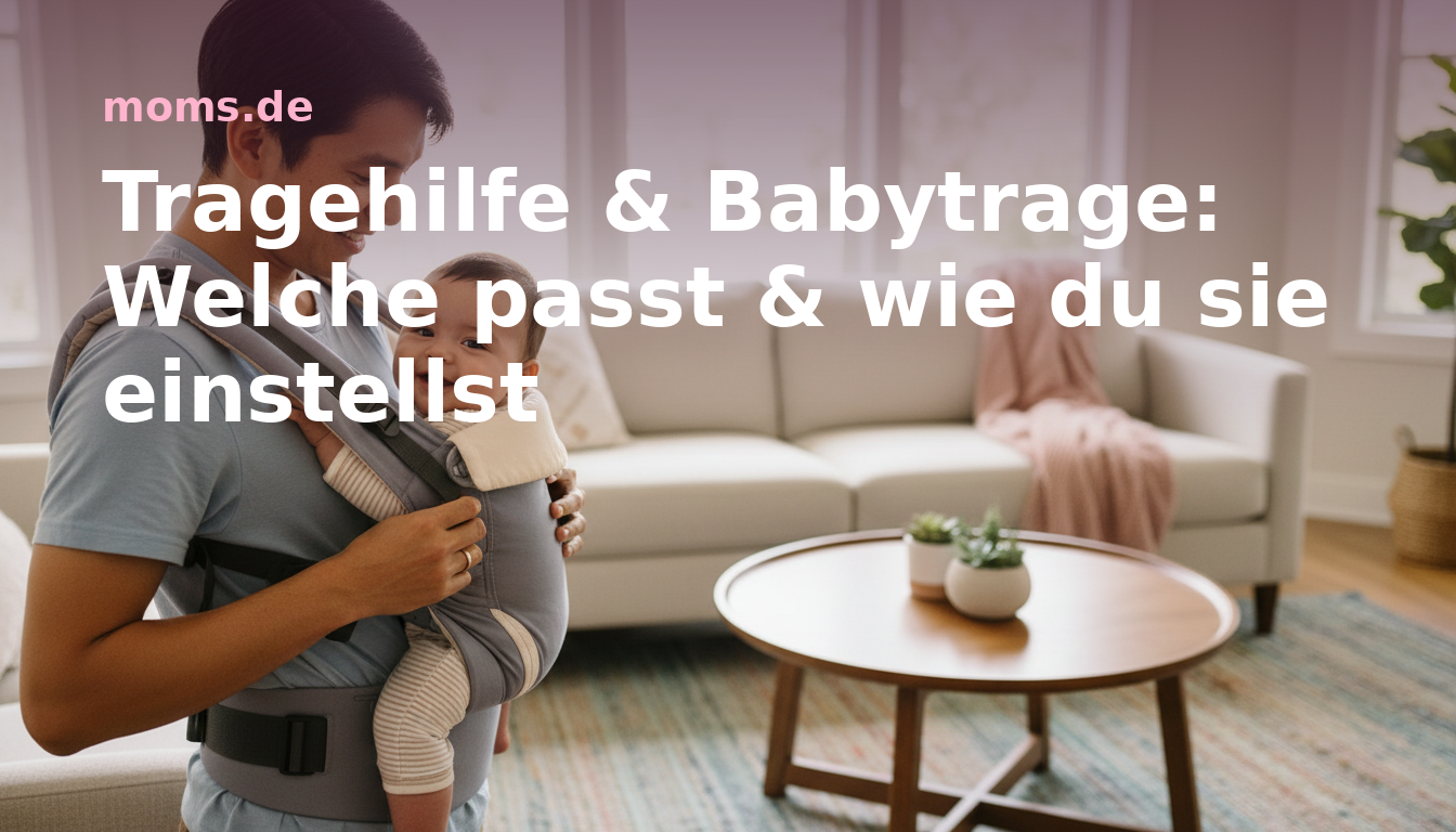 Tragehilfe & Babytrage: Welche passt & wie du sie einstellst