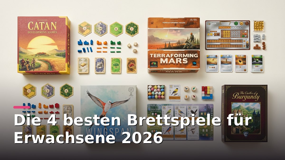 Die 4 besten Brettspiele für Erwachsene 2026