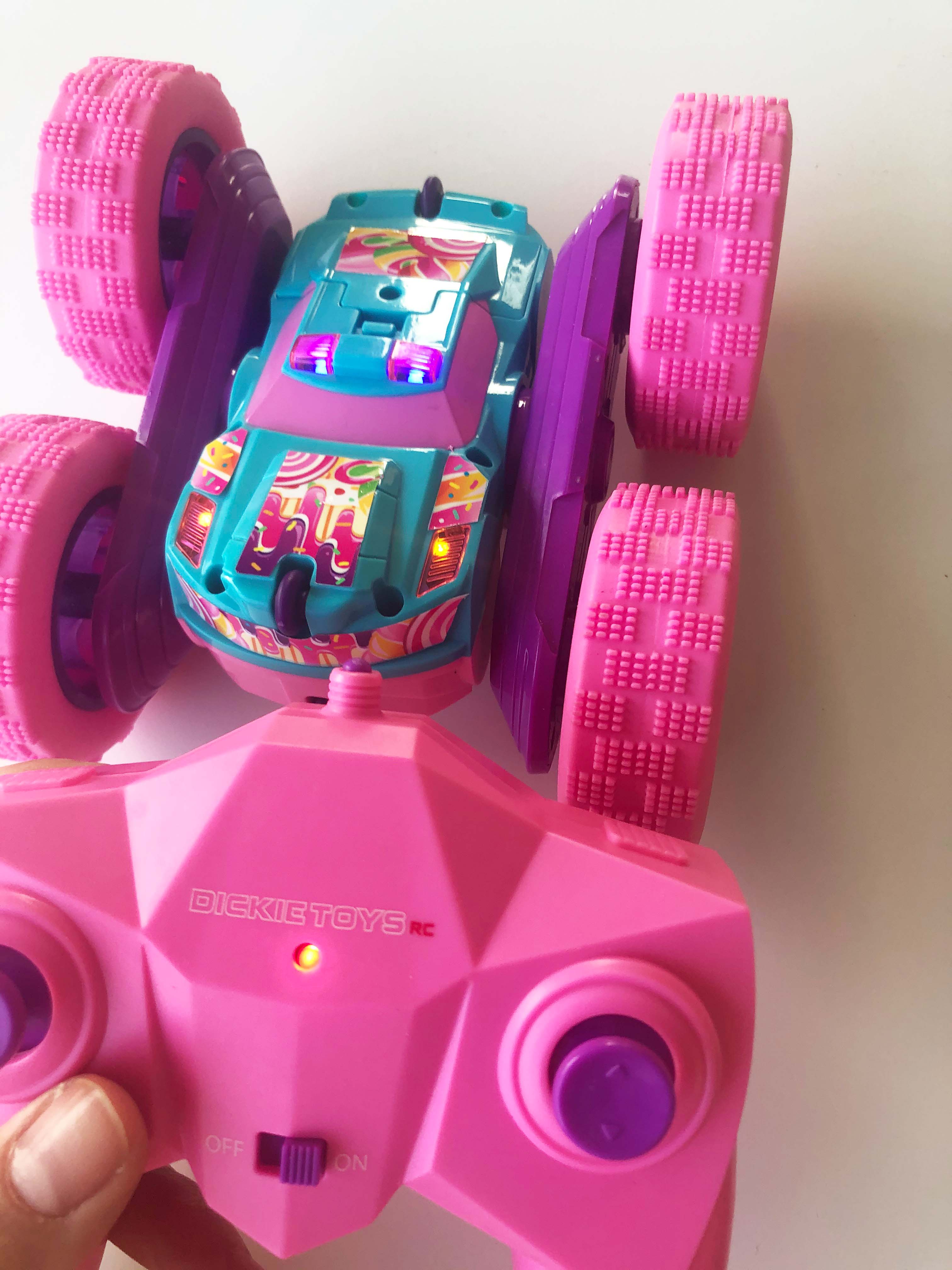 DickieToys-Flippy-Rosa-Fahrzeug-mit-Fernbedienung-mit-lichtern